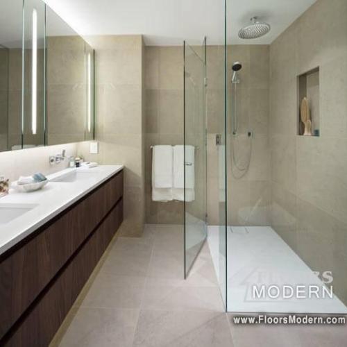  | Boffo Smithe Building, Typical Bathrooms Marble Floors & Walls, New Construction (94 Units) | Bathroom Flooring and Tile Work 